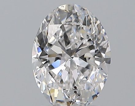 Diamond Natural 1,7Ct D-SI2 Oval - GIA5546065049 1
