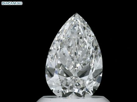 Diamond Natural 1Ct E-SI1 Pear - GIA7352176257 1
