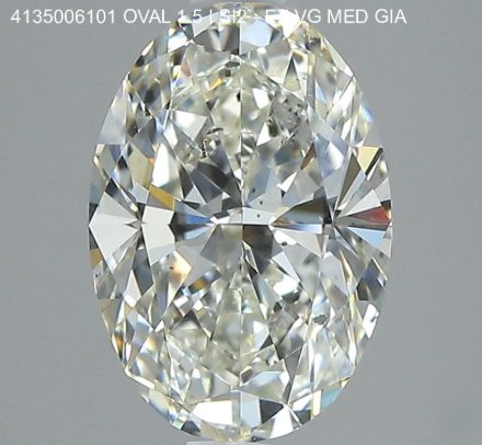 Diamond Natural 1,5Ct I-SI2 Oval - GIA6515535625 1