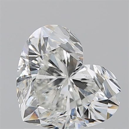 Diamond Natural 1,73Ct H-SI1 Heart - GIA1553154890 1
