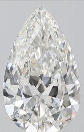 Diamond Natural 1,2Ct F-SI2 Pear - GIA6522133360 1