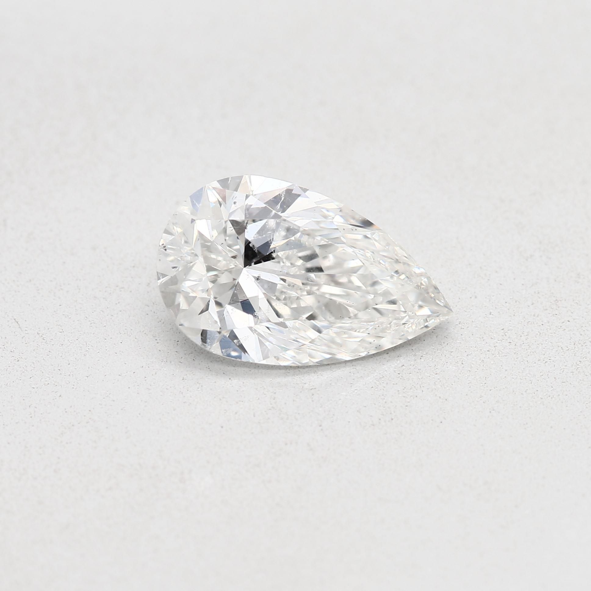 Diamond Natural 2Ct H-SI2 Pear - GIA7453456113