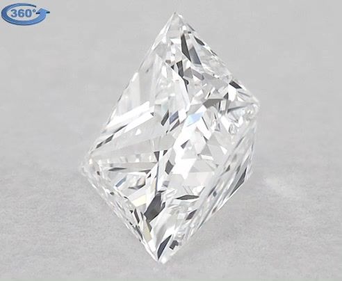 Diamond Natural 0,71Ct E-VS2 Princess - GIA1328428916 1
