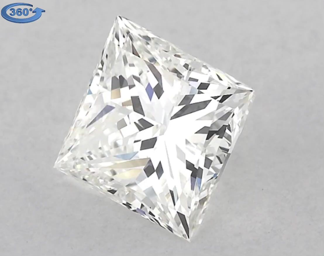 Diamond Natural 1,61Ct H-VS1 Princess - GIA6365340124 1