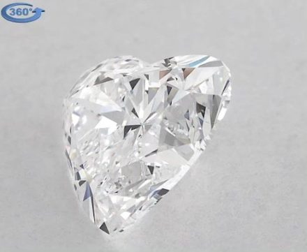 Diamond Natural 1,03Ct D-VS2 Heart - GIA1365816590 1