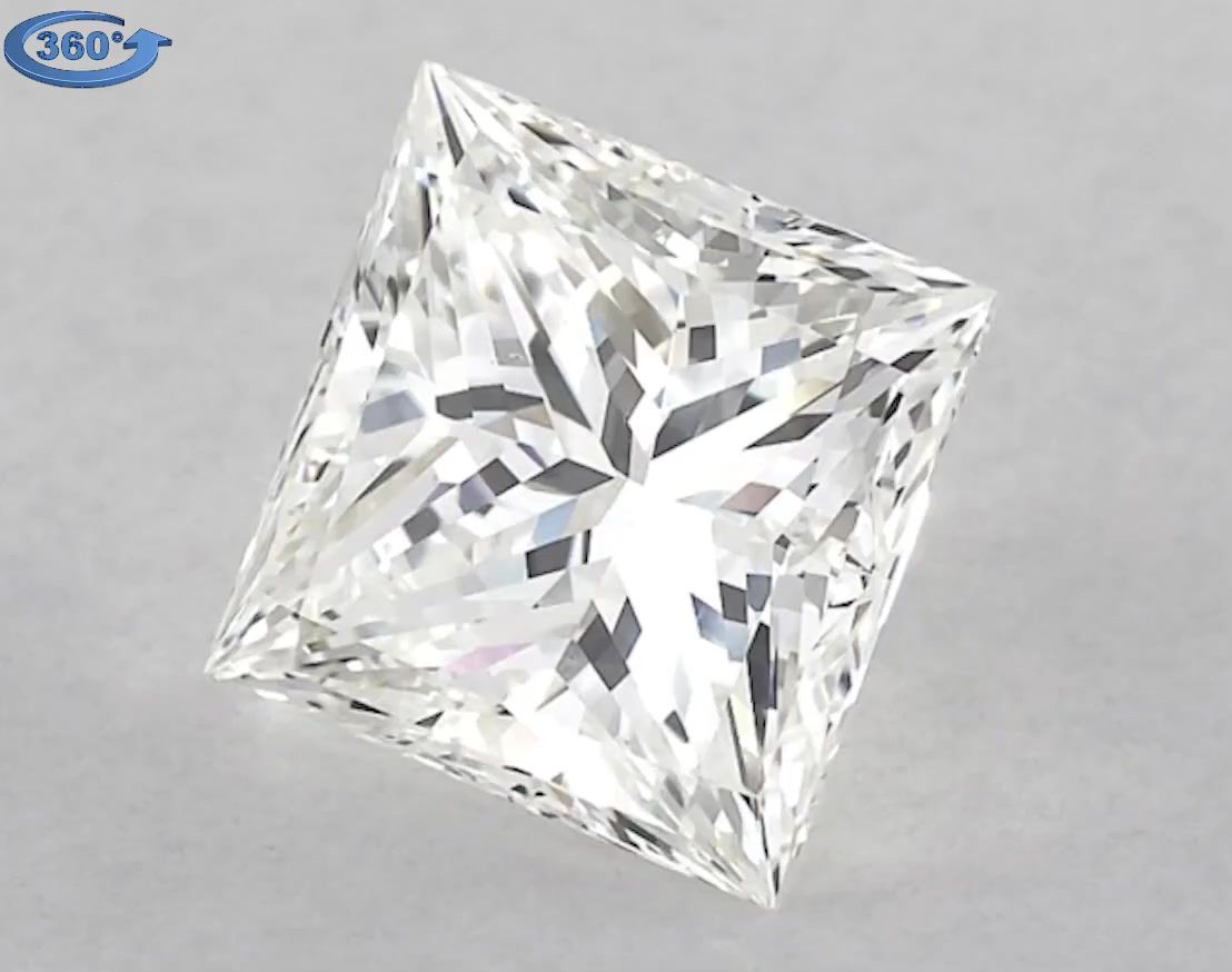 Diamond Natural 1,71Ct I-VS1 Princess - GIA7386076253 1