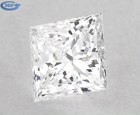 Diamond Natural 0,57Ct E-VS2 Princess - GIA5433501961 1