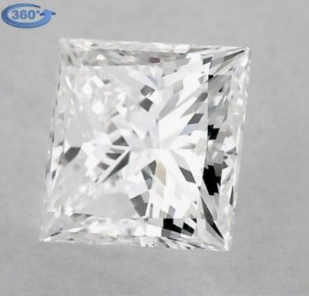 Diamond Natural 0,9Ct E-VS1 Princess - GIA2456950833 1