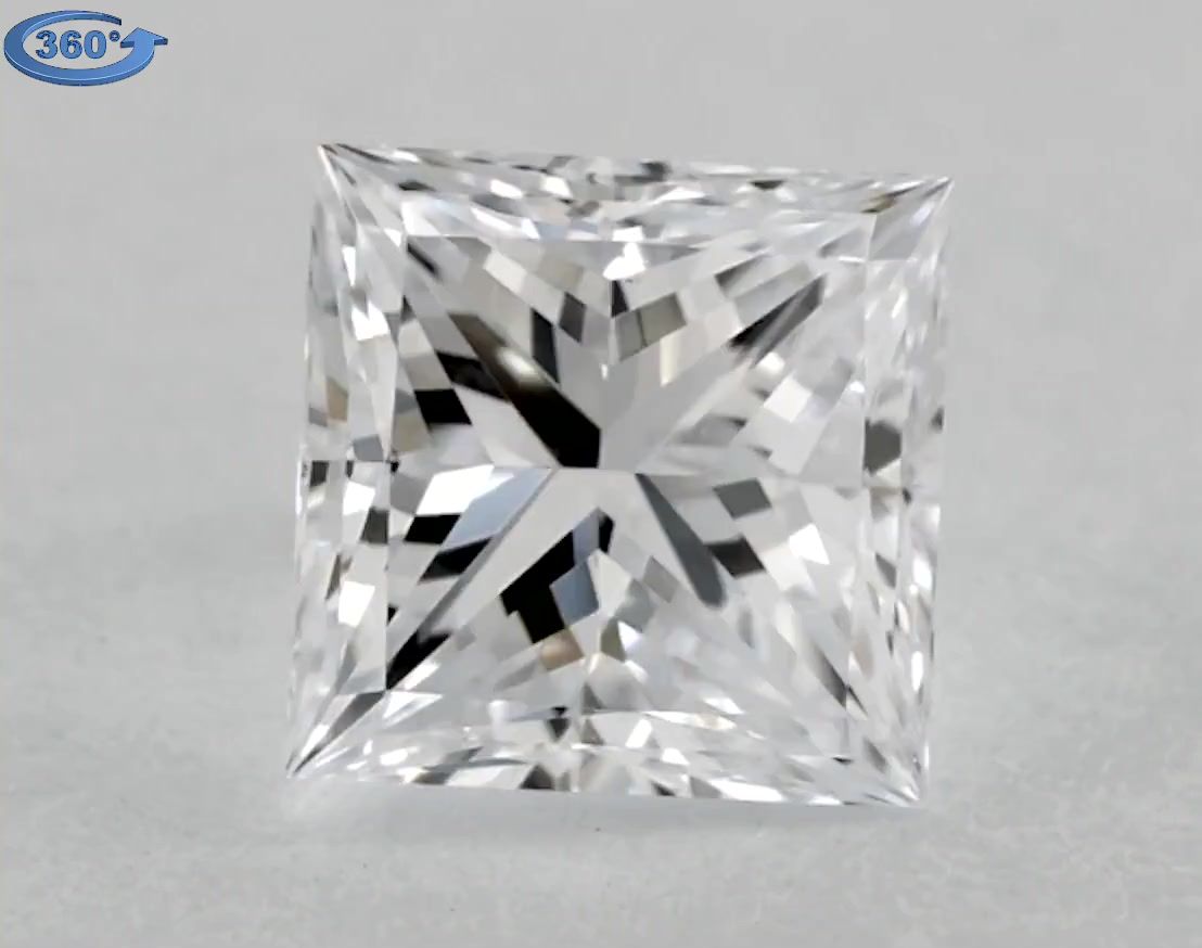 Diamond Natural 1,51Ct F-VS2 Princess - GIA1195083869 1