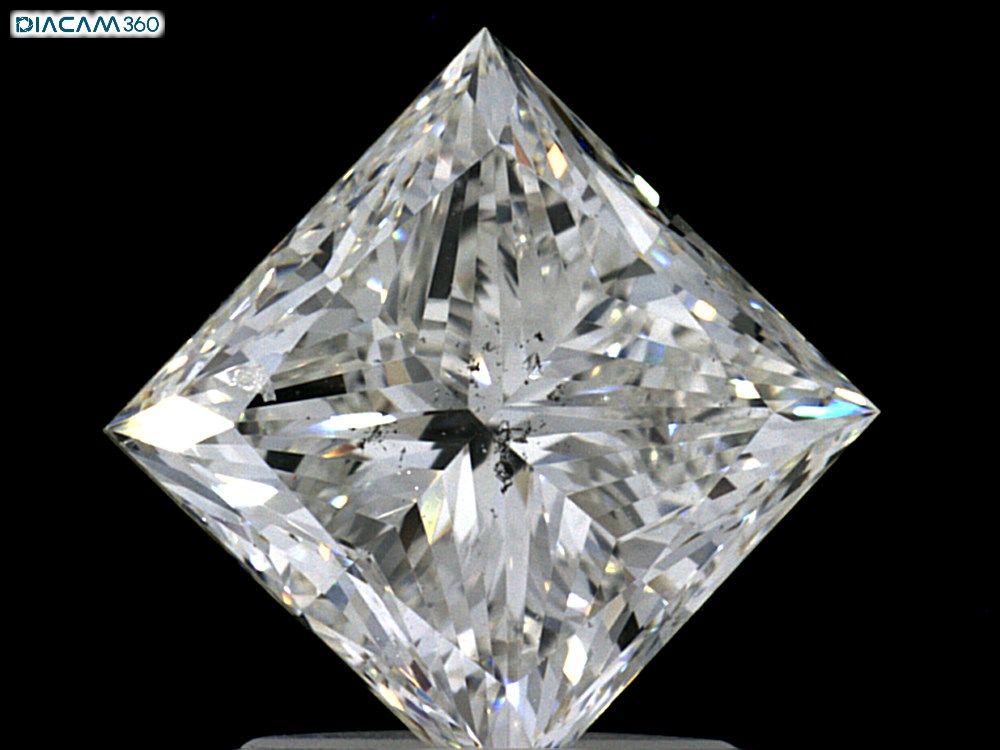 Diamond Natural 1,71Ct H-SI1 Princess - GIA6442634607 1