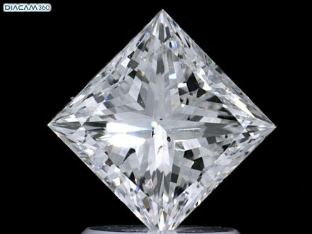 Diamond Natural 1,7Ct D-SI1 Princess - GIA6431899255 1