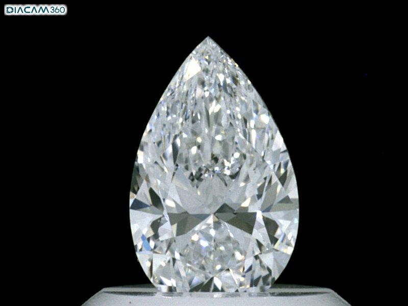 Diamond Natural 0,5Ct D-SI1 Pear - GIA5201228044 1