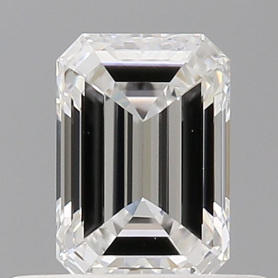 Diamond Natural 0,51Ct F-VVS2 Emerald - GIA7558222670 1