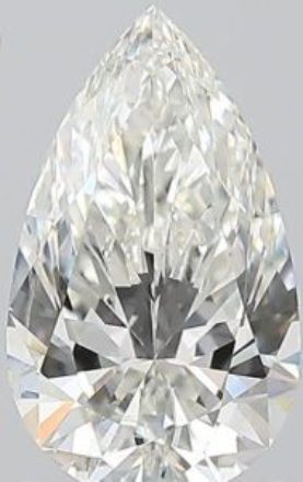Diamond Natural 1,01Ct H-SI2 Pear - GIA6531496930 1
