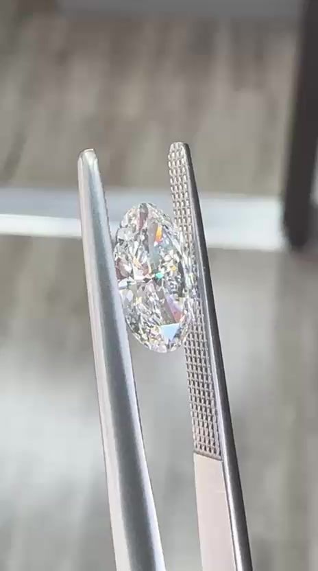 Diamond Natural 0,9Ct G-SI2 Oval - GIA2201521215 1