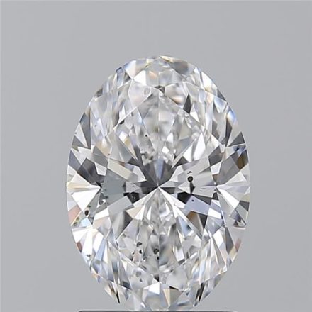 Diamond Natural 1,73Ct D-SI2 Oval - GIA6541376047 1