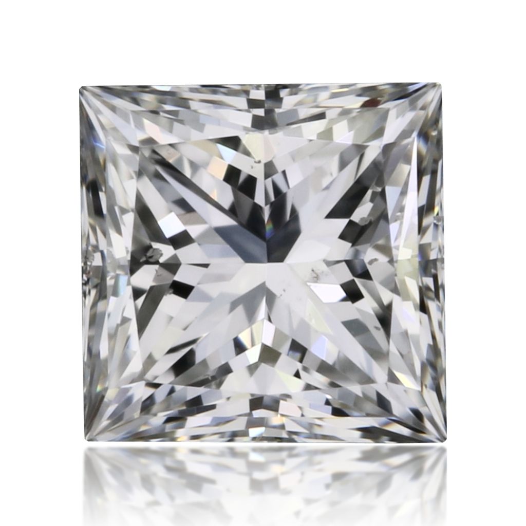Diamond Natural 0,35Ct F-SI2 Princess - GIA5533928783 1