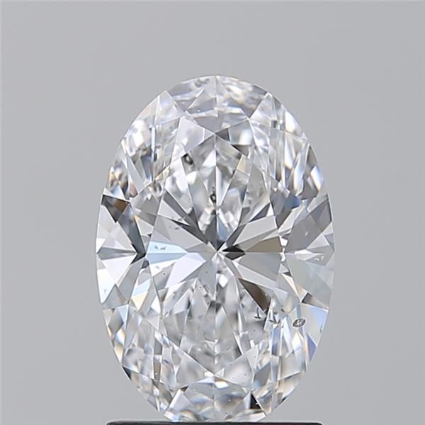 Diamond Natural 1,7Ct D-SI2 Oval - GIA3545323183 1