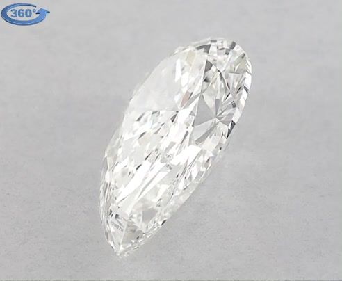 Diamond Natural 0,7Ct J-VVS2 Pear - GIA6375160711 1