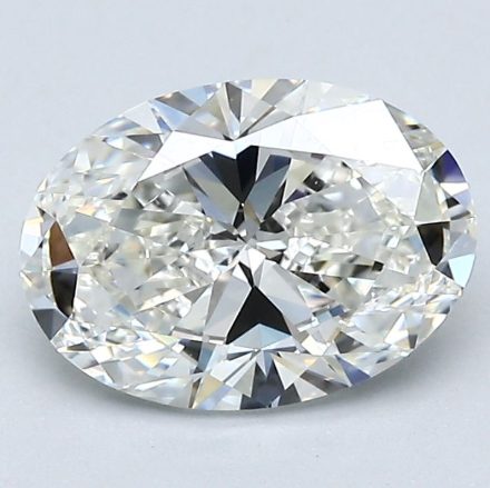 Diamond Natural 1,7Ct H-VVS1 Oval - GIA6542637263 1