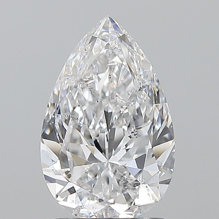 Diamond Natural 1,71Ct D-SI2 Pear - GIA6542339274 1