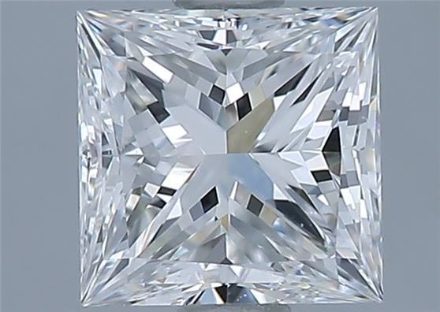 Diamond Natural 0,9Ct F-VVS2 Princess - GIA5433406021 1