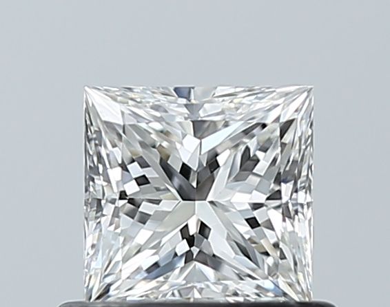 Diamond Natural 0,61Ct F-VVS2 Princess - GIA7551377399 1