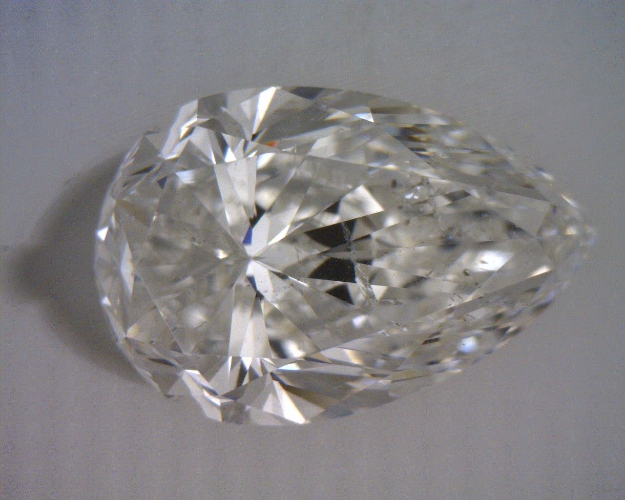 Diamond Natural 1,5Ct H-SI2 Pear - GIA6422505814 1