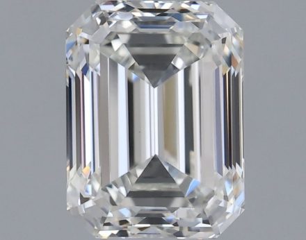 Diamond Natural 1Ct H-VVS2 Emerald - GIA7543319275 1