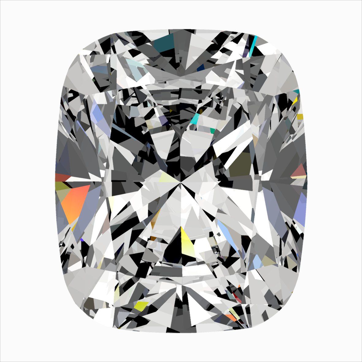 Diamond Natural 0,5Ct F-VVS2 Cushion - GIA1548517379 1