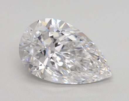 Lab Grown Diamond Lab-grown 3,71Ct D-VS1 Pear - IGILG666436597 1