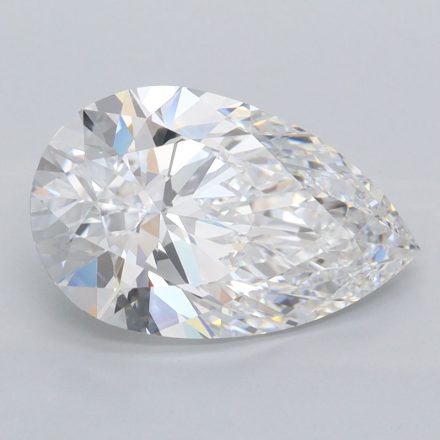 Lab Grown Diamond Lab-grown 3,1Ct D-FL Pear - IGILG783637736 1