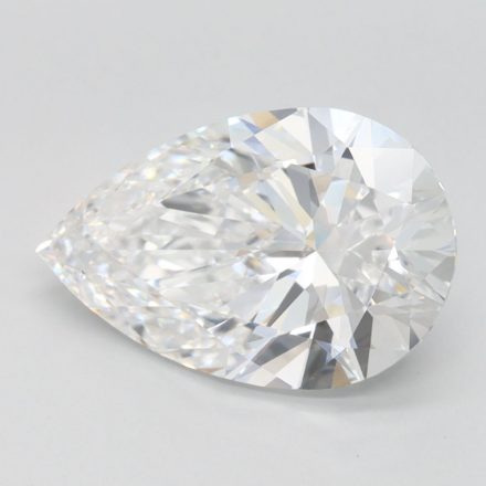 Lab Grown Diamond Lab-grown 2,62Ct D-FL Pear - IGILG768631936 1