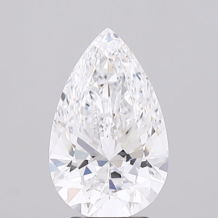 Lab Grown Diamond Lab-grown 3,08Ct D-IF Pear - IGILG733521152 1