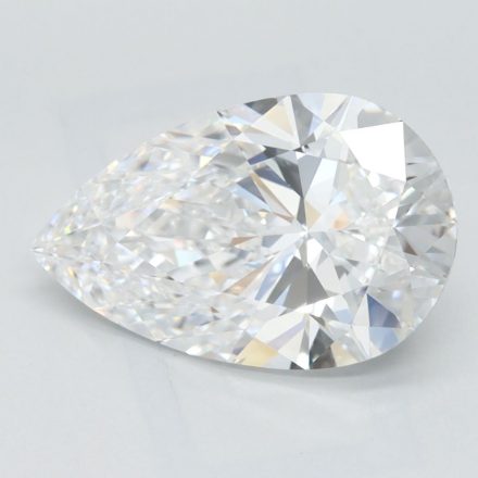 Lab Grown Diamond Lab-grown 2,76Ct D-IF Pear - IGILG728569862 1