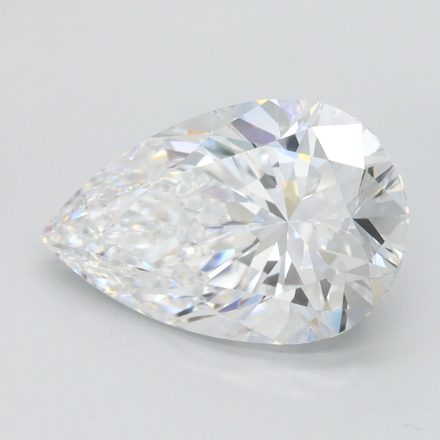 Lab Grown Diamond Lab-grown 3,39Ct D-FL Pear - IGILG780666035 1