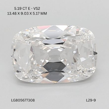 Lab Grown Diamond Lab-grown 5,19Ct E-VS2 Cushion - IGILG805678308 1