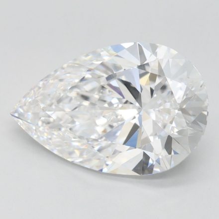 Lab Grown Diamond Lab-grown 3,66Ct D-IF Pear - IGILG768631497 1
