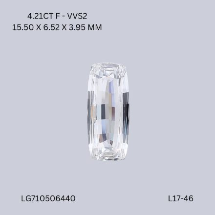 Lab Grown Diamond Lab-grown 4,21Ct F-VVS2 Cushion - IGILG710506440 1