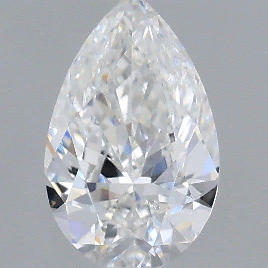 Diamond Natural 0,4Ct F-SI2 Pear - GIA7551403561 1