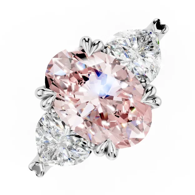 Inel AA466, 14K Alb 3