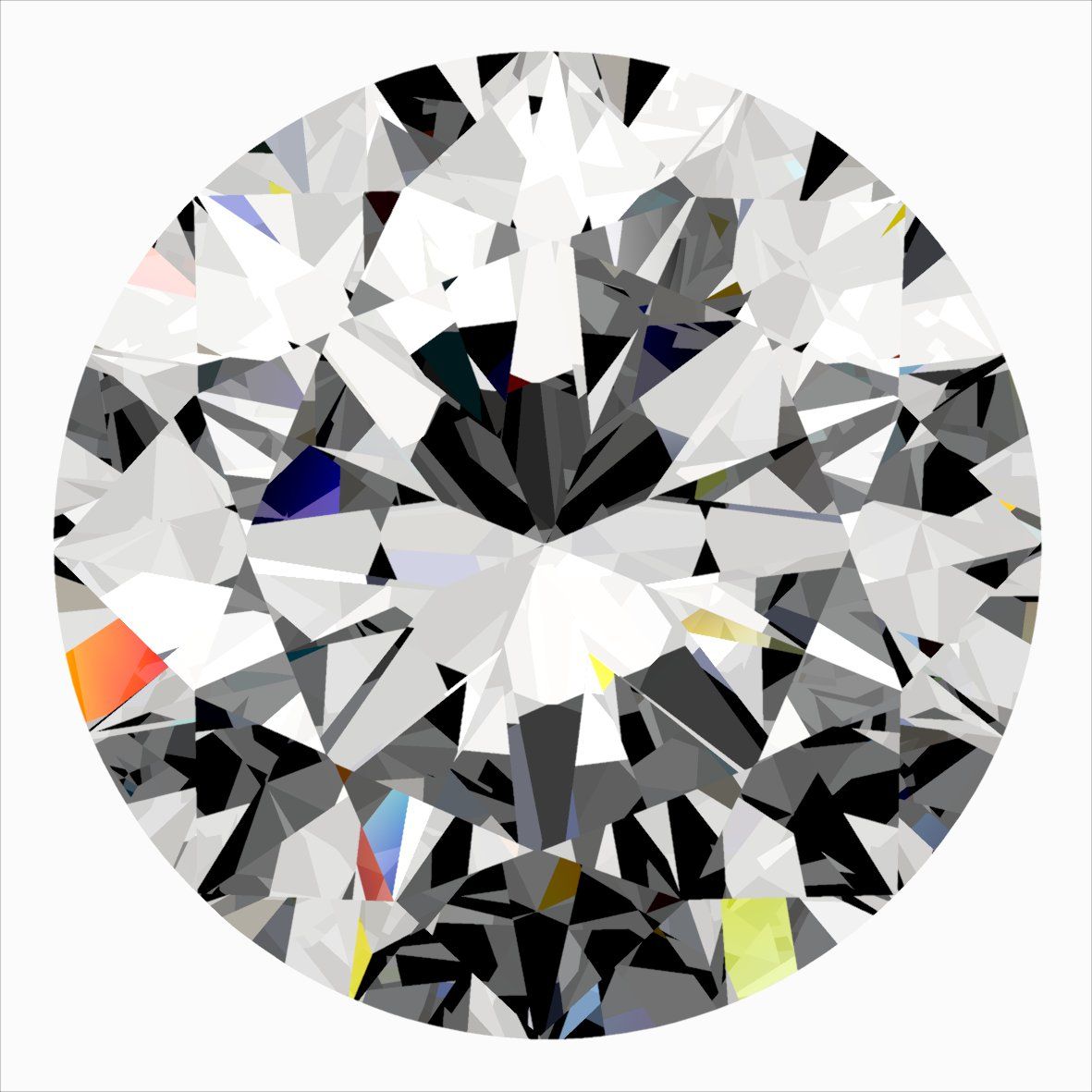 Diamond Natural 0,33Ct F-SI2 Round - GIA5556710374 1