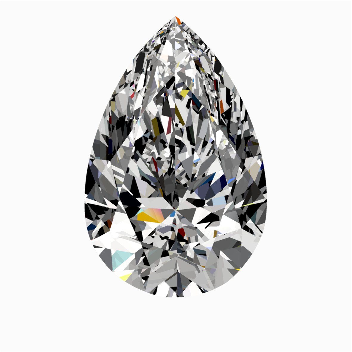 Diamond Natural 0,3Ct E-SI2 Pear - GIA1553710140 1