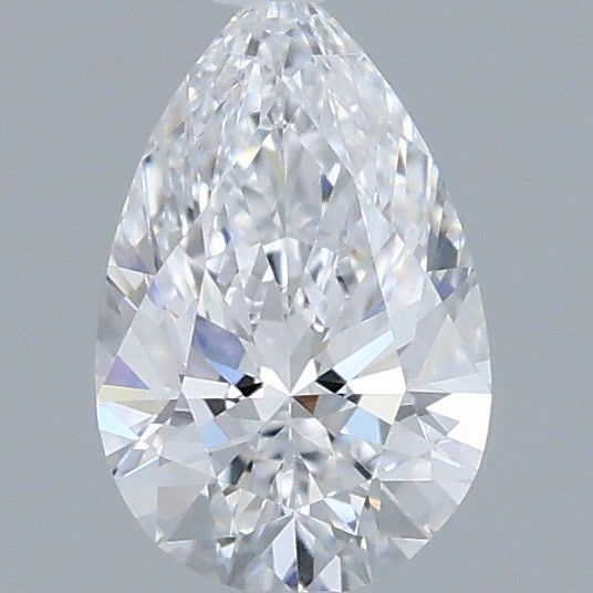 Diamond Natural 0,45Ct D-VVS1 Pear - GIA6555550145 1