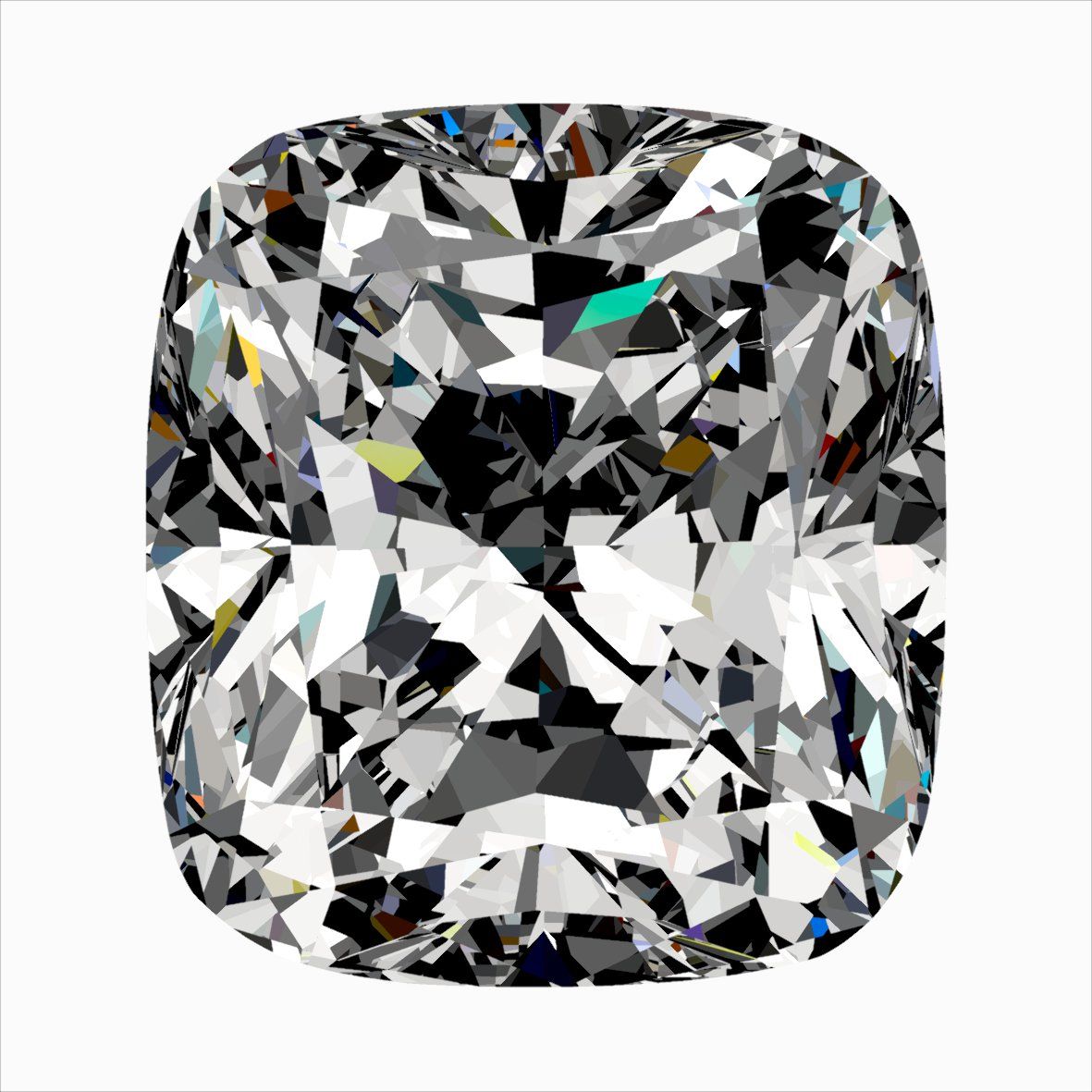 Diamond Natural 0,33Ct E-VVS1 Cushion - GIA5553734507 1