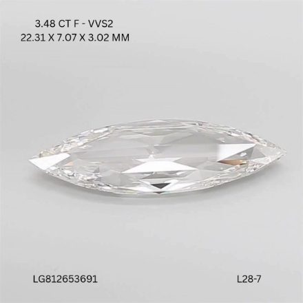 Lab Grown Diamond Lab-grown 3,48Ct F-VVS2 Marquise - IGILG812653691 1