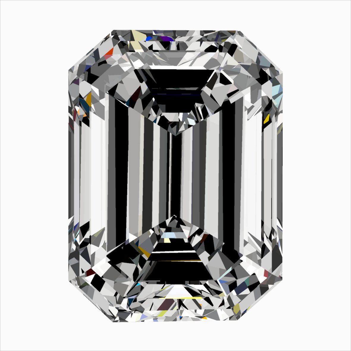 Diamond Natural 0,3Ct D-VS1 Emerald - GIA5553584798 1