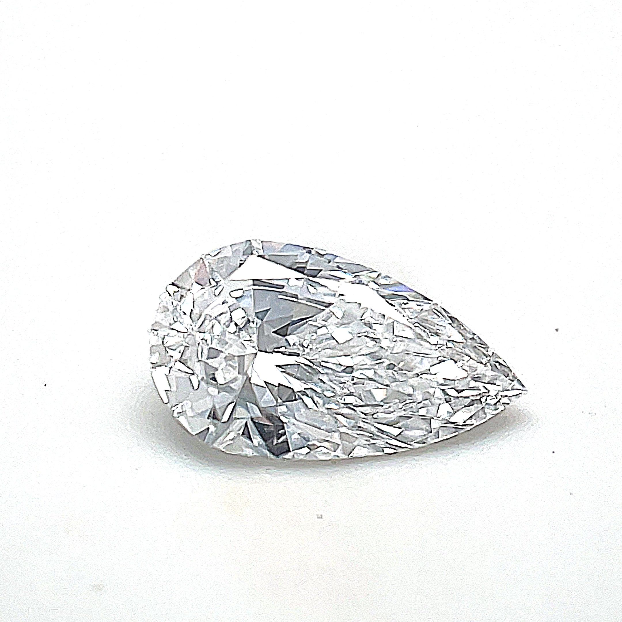 Diamond Natural 0,6Ct D-IF Pear - GIA6395268884 1