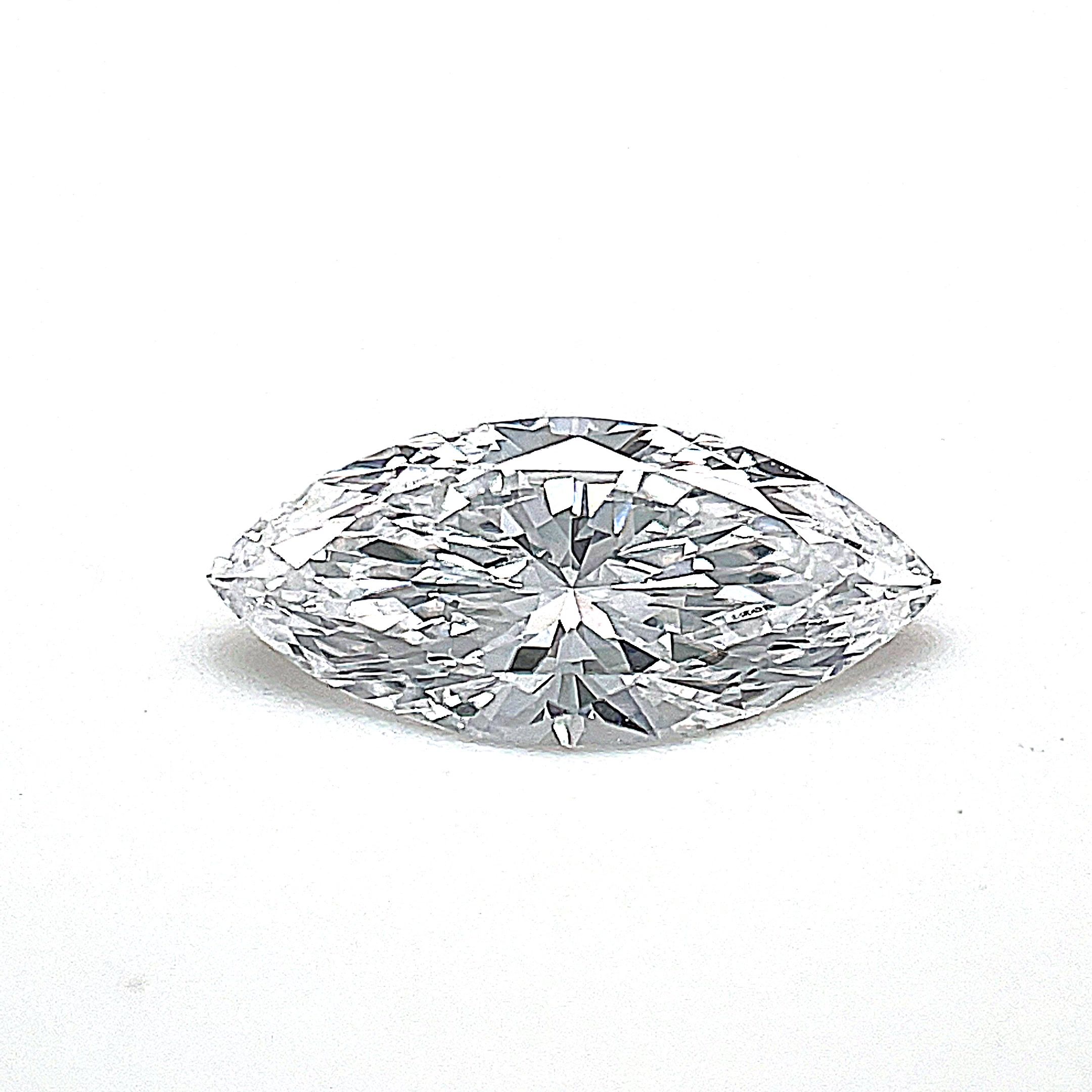 Diamond Natural 0,51Ct D-IF Marquise - GIA6214385731 1