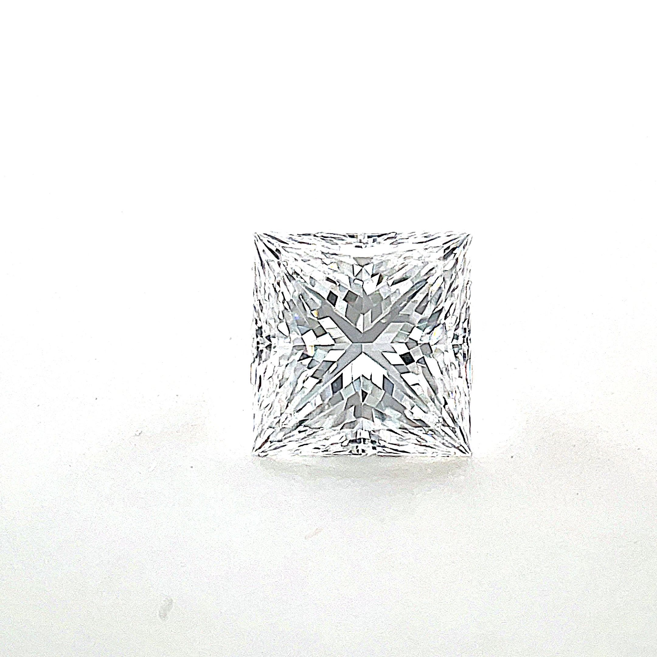 Diamond Natural 0,77Ct D-VS1 Princess - GIA2221340419 1